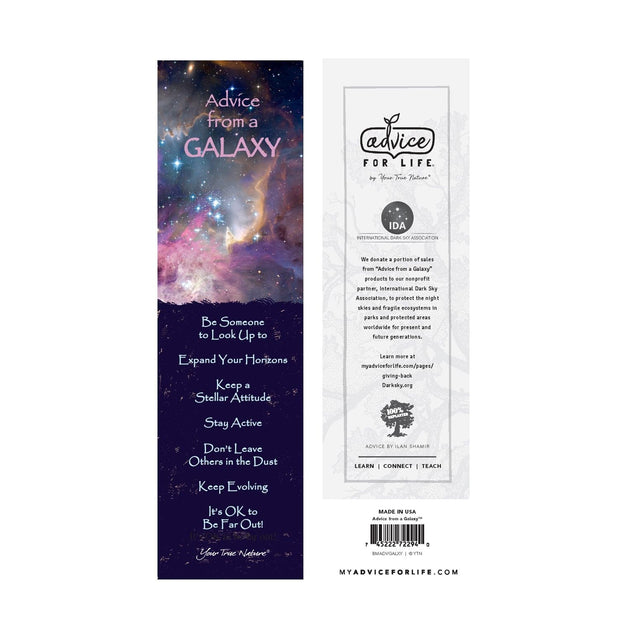 Advice from a Galaxy Laminated Bookmark