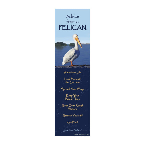 Advice from a Pelican Laminated Bookmark