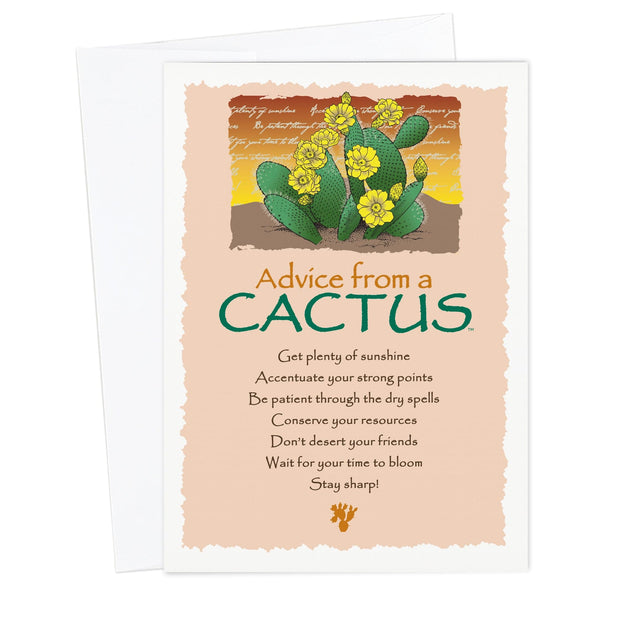 cactus comments Advice from a Cactus Greeting Card