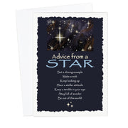 Advice from a Star Greeting Card