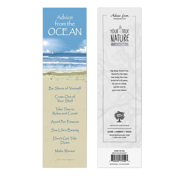 Advice from an Ocean Laminated Bookmark