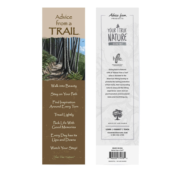 Advice from a Trail Laminated Bookmark