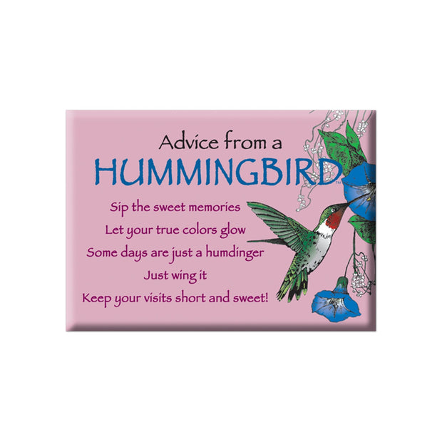 Advice from a Hummingbird Jumbo Magnet