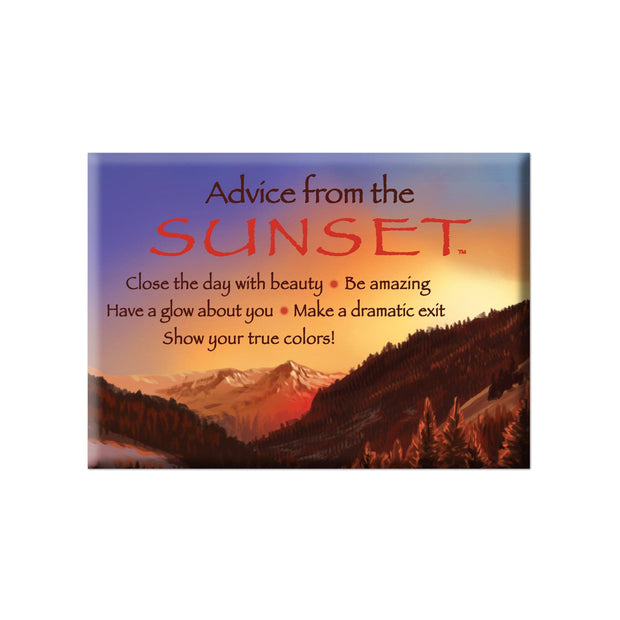 Advice from a Sunset Jumbo Magnet