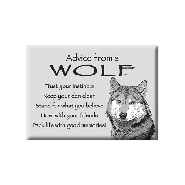 Advice from a Wolf Jumbo Magnet