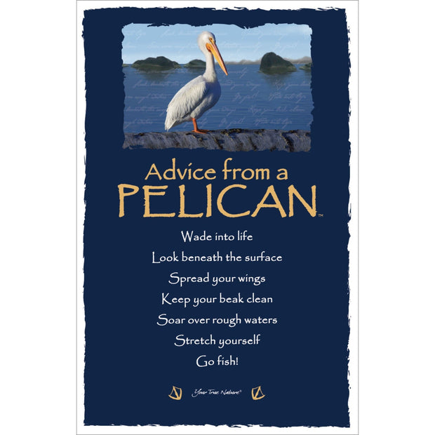 Advice from a Pelican Frameable Art Card