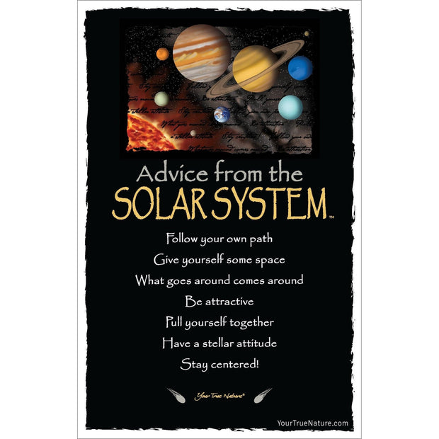 Advice from the Solar System Frameable Art Card