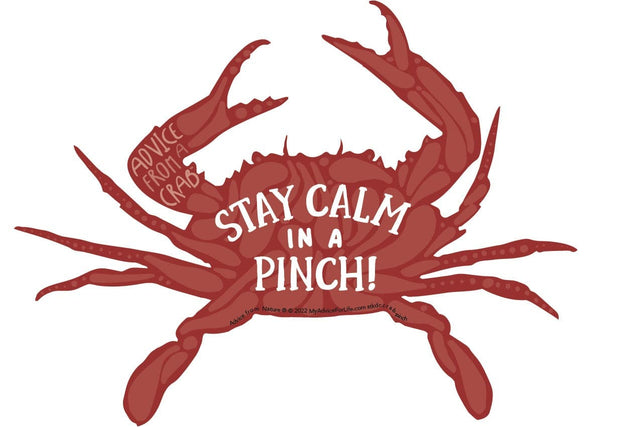Advice from a Crab Large Sticker