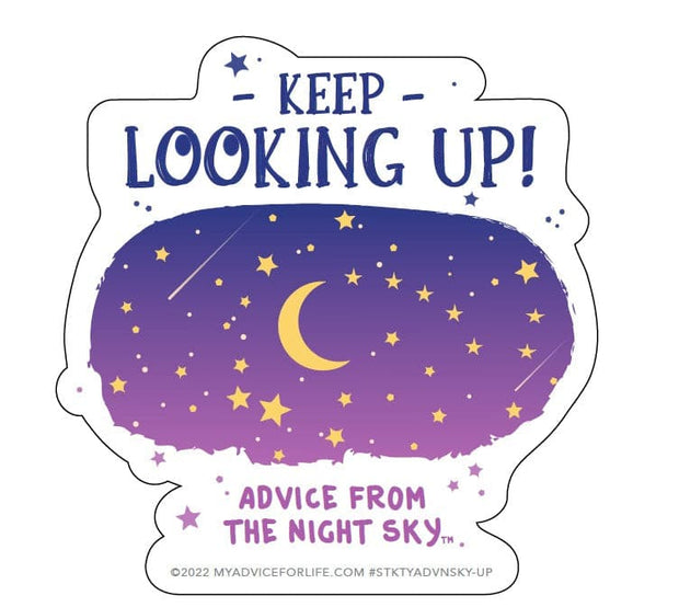 Advice from the Night Sky -Typography Sticker