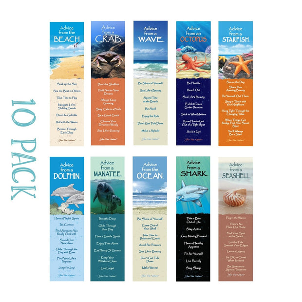 Ocean Vibes - Classic Laminated Bookmark 10 pack