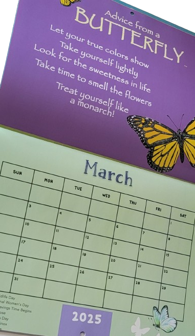 2025 Calendar - Birds, Bees, Flowers & Trees Edition