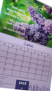 2025 Calendar - Birds, Bees, Flowers & Trees Edition