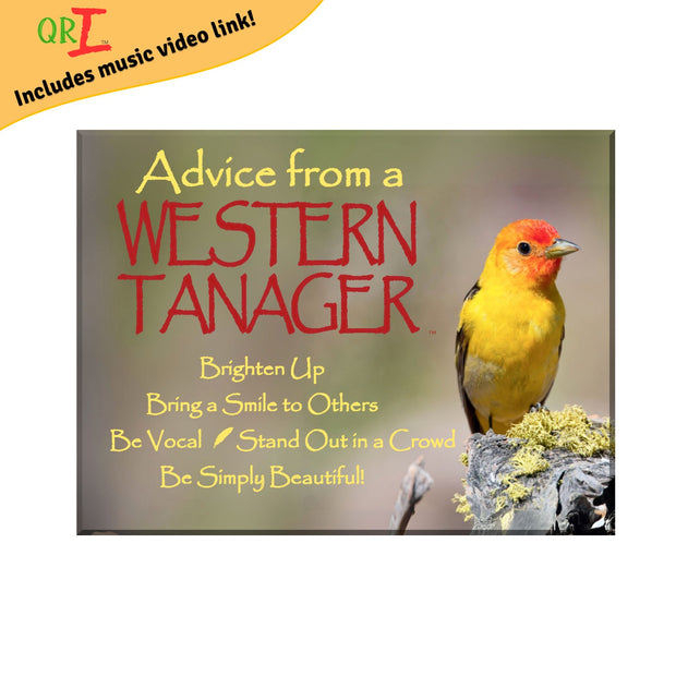 Advice from a Western Tanager Jumbo Magnet