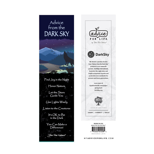 Advice from the Dark Sky Laminated Bookmark