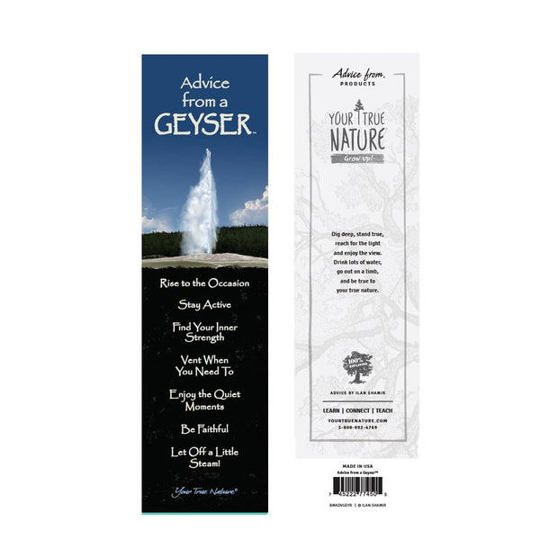 Advice from a Geyser Laminated Bookmark