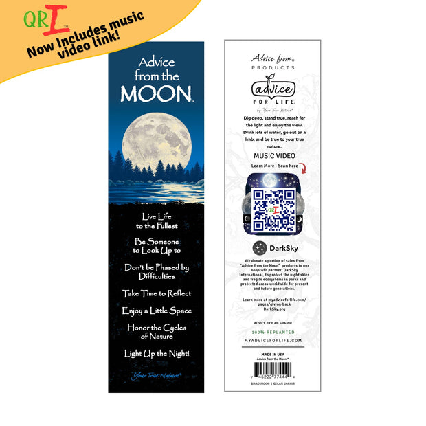 Advice from the Moon Laminated Bookmark