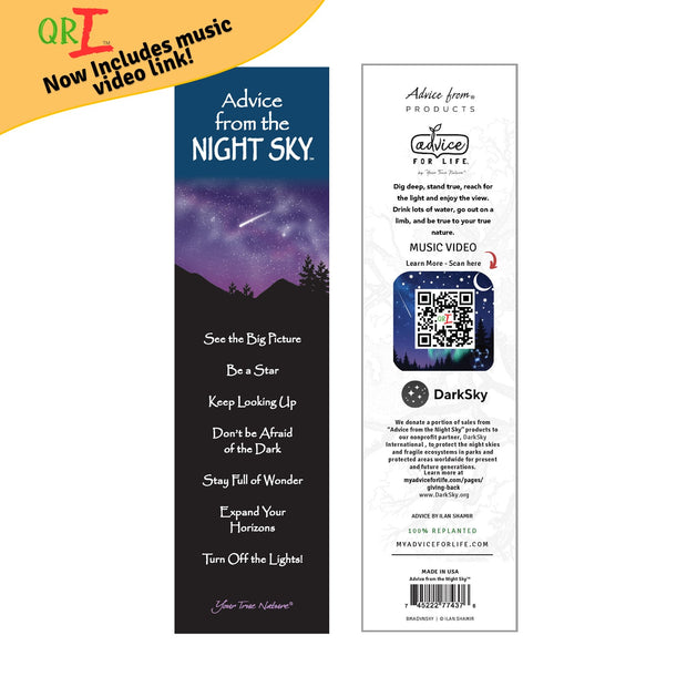 Advice from the Night Sky Laminated Bookmark