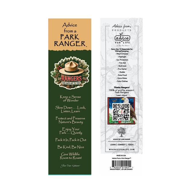Advice from a Park Ranger - Bookmark – Advice For Life