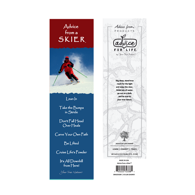 Advice from a Skier Laminated Bookmark