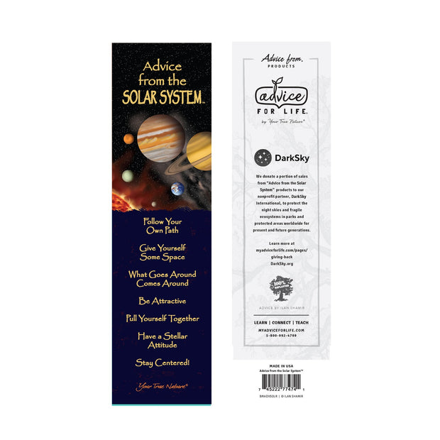 Advice from the Solar System Laminated Bookmark