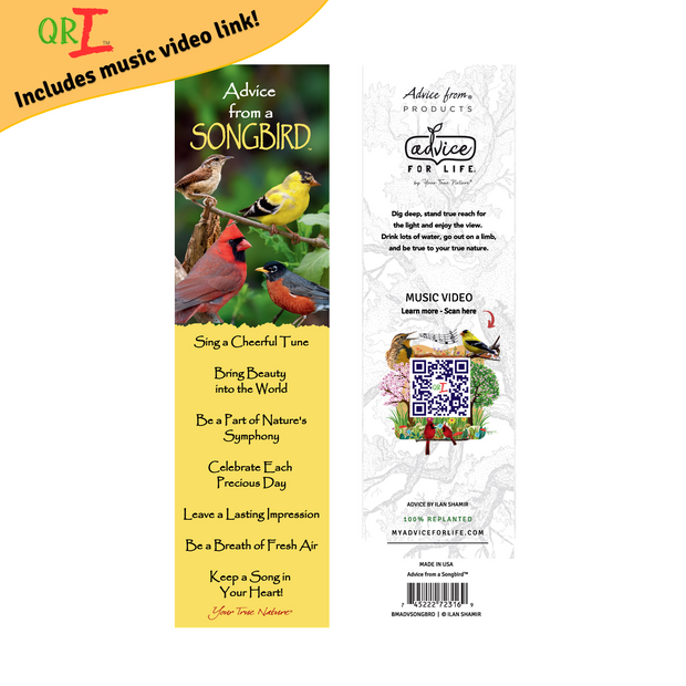 Advice from a Songbird Laminated Bookmark