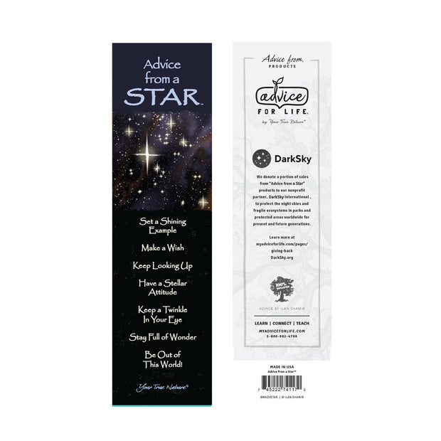 Advice from a Star Laminated Bookmark