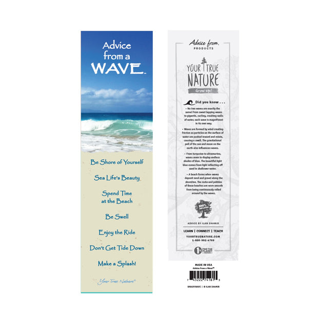 Advice from a Wave Laminated Bookmark