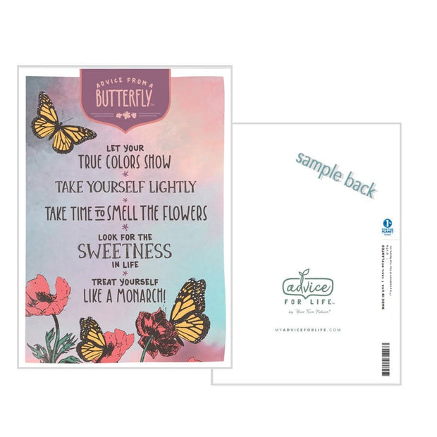 Advice from a Butterfly Greeting Card