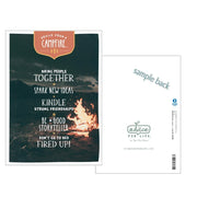 Advice from a Campfire Greeting Card - Blank
