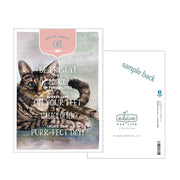 Advice from a Cat Greeting Card - Blank