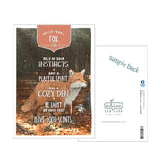 Advice from a Fox Greeting Card - Blank