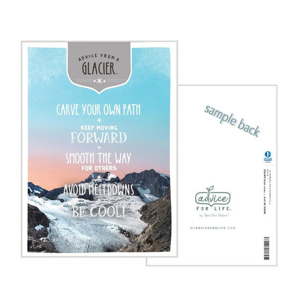 Advice from a Glacier Greeting Card - Blank