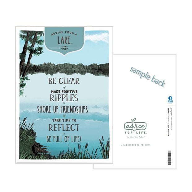 Advice from a Lake Greeting Card - Blank