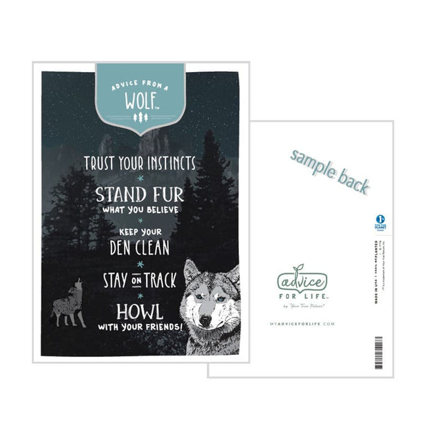 Advice from a Wolf Greeting Card advice-from-a-wolf-greeting-card