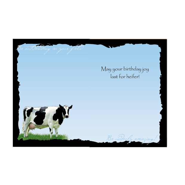 Advice from a Cow Birthday Card
