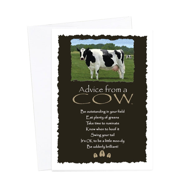 Advice from a Cow Greeting Card
