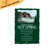 Advice from a Hot Spring-Greeting Card