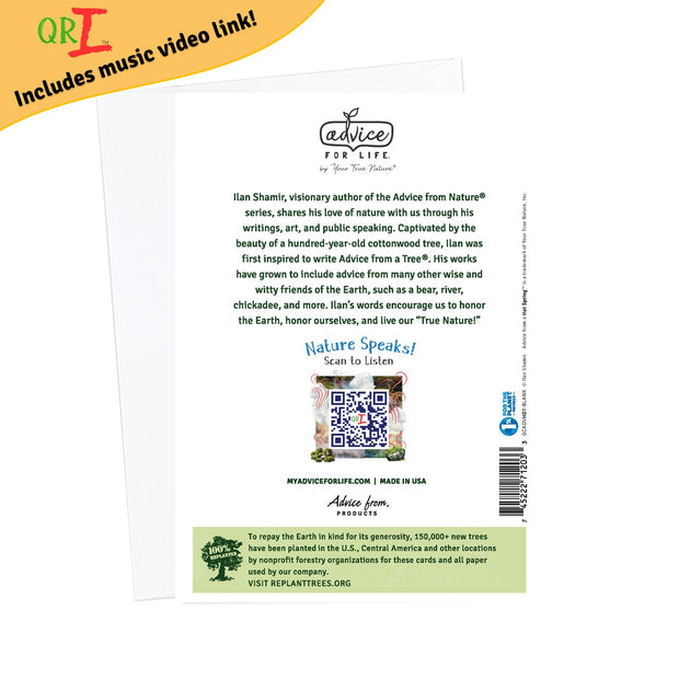 Advice from a Hot Spring-Greeting Card