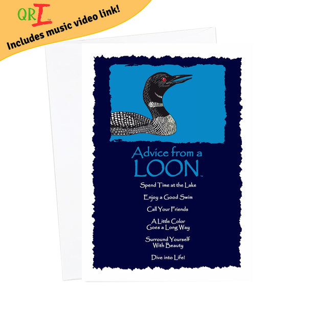 Advice from a Loon Greeting Card