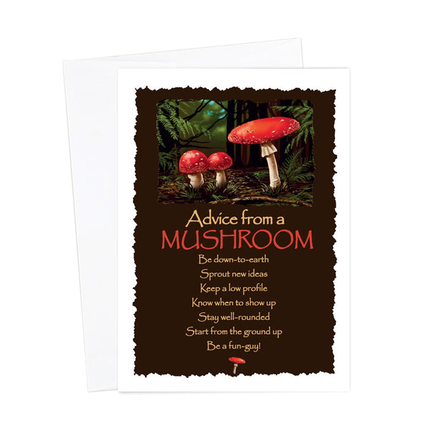 Advice from a Mushroom-Greeting Card