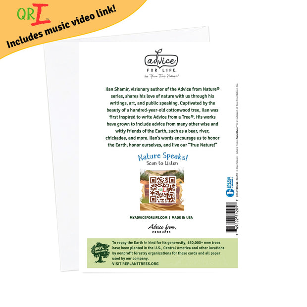 Advice from a Sand Dune-Greeting Card