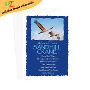 Advice from a Sandhill Crane Greeting Card