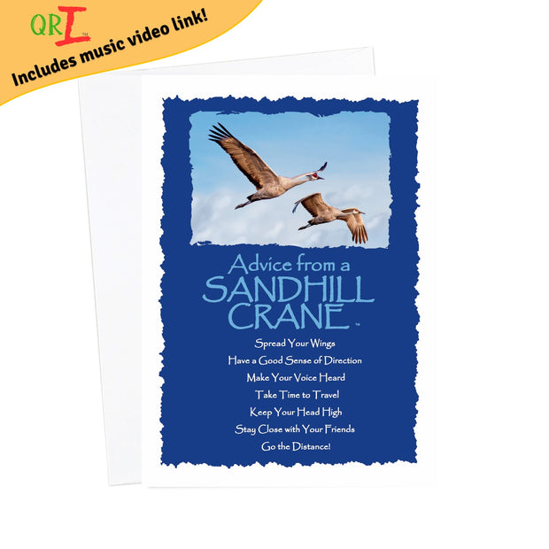 Advice from a Sandhill Crane Greeting Card