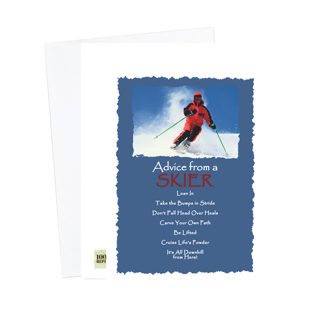 Advice from a Skier-Greeting Card