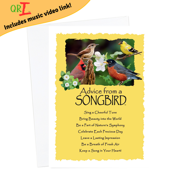 Advice from a Songbird-Greeting Card