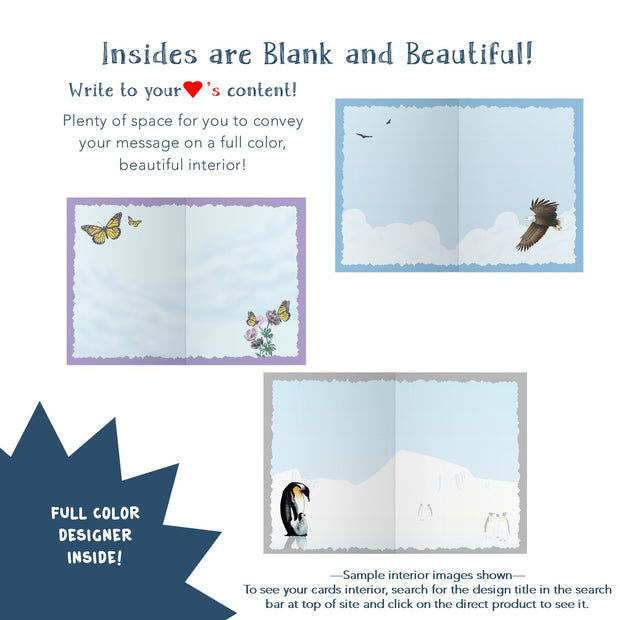 Birds, Bees and Bugs! - Classic Greeting Card 10 Pack