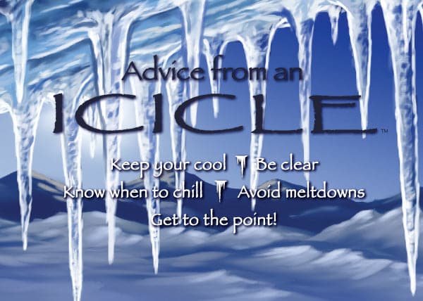 Advice from an Icicle Jumbo Magnet