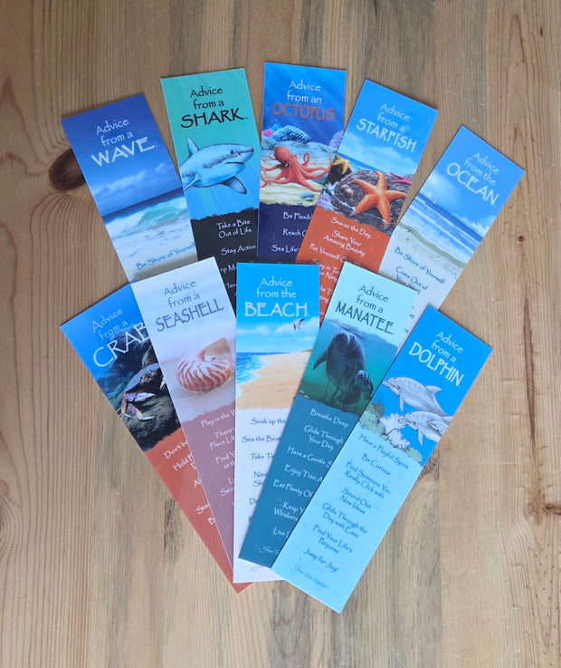 Ocean Vibes - Classic Laminated Bookmark 10 pack Bundle