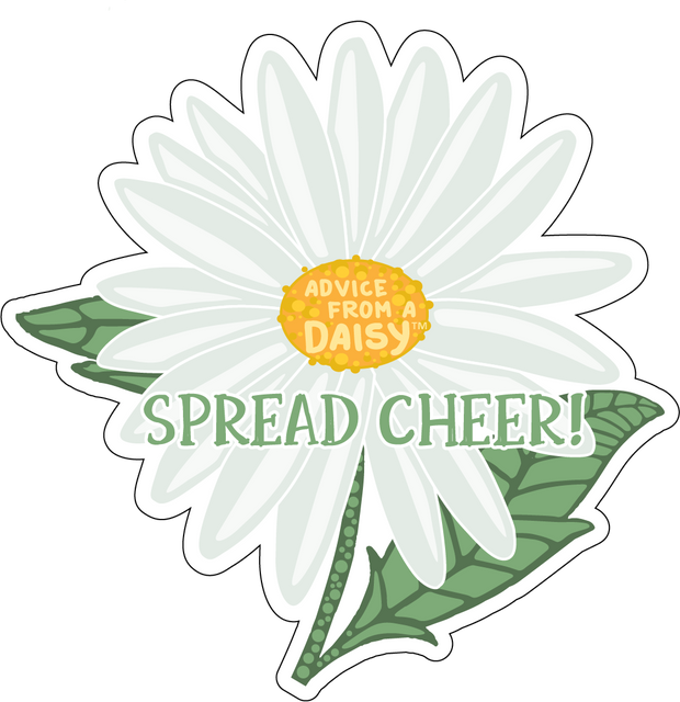 Advice from a Daisy - Large Sticker
