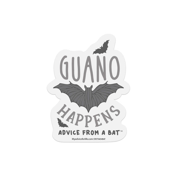 Advice from a Bat-Typography Sticker